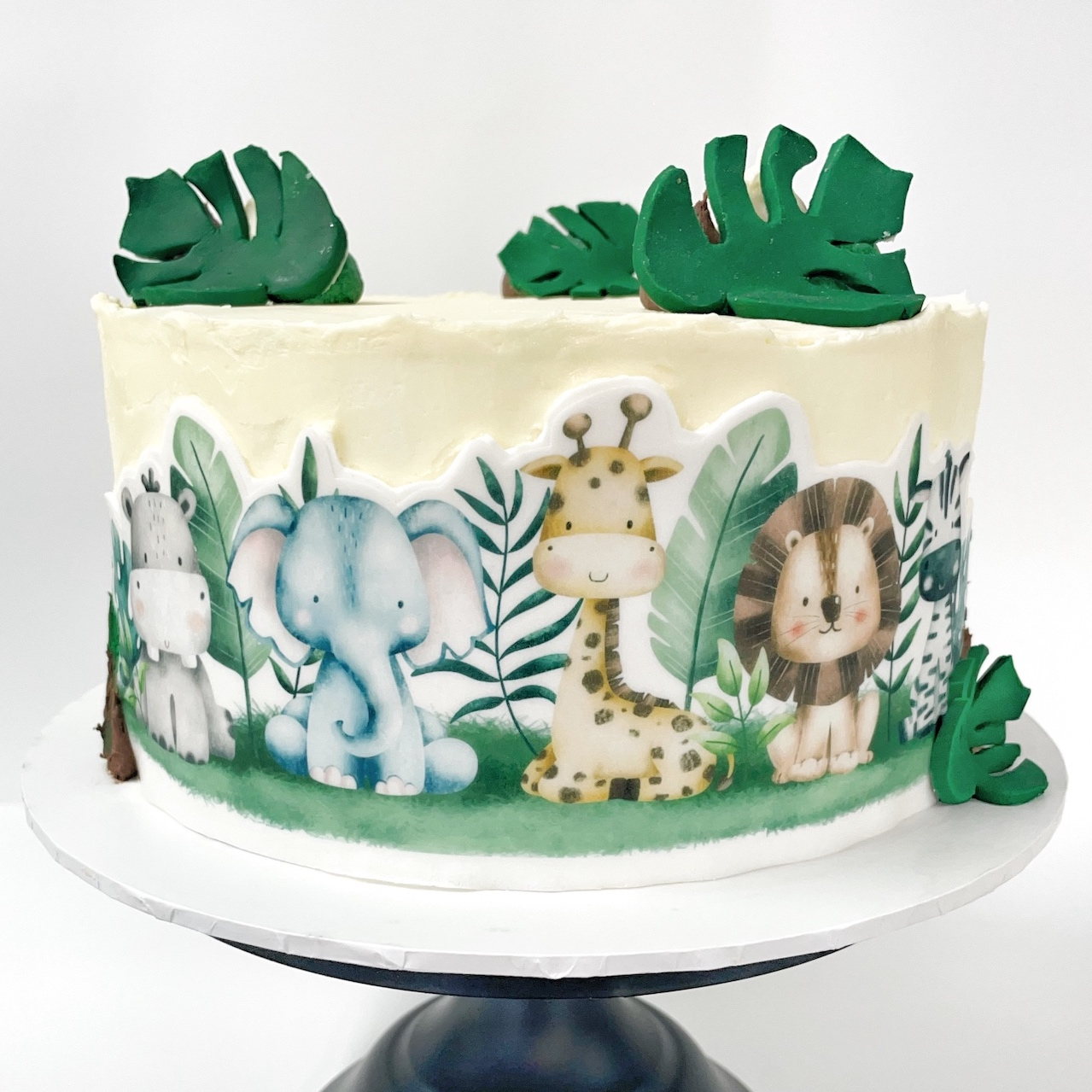 DIY Safari Cake Kit, Children's 1st Birthday, Animal Themed Party Cake, Easy Jungle Safari Cake