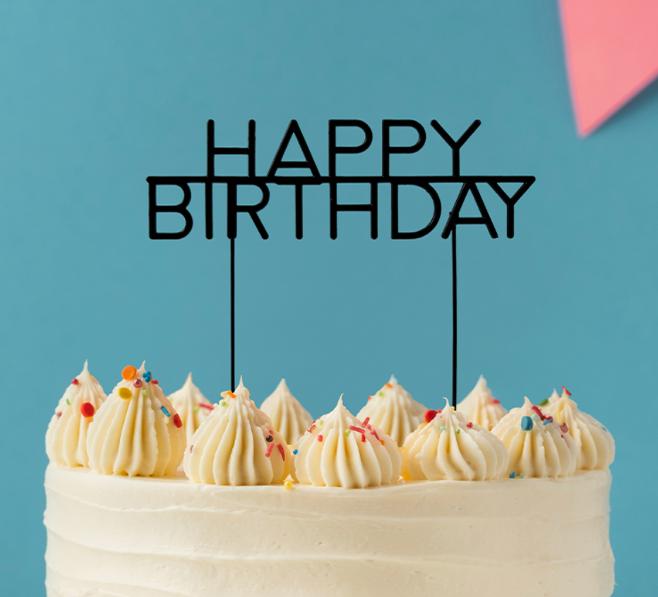 Black-Metal-Happy-Birthday-Cake-Topper-on-cake