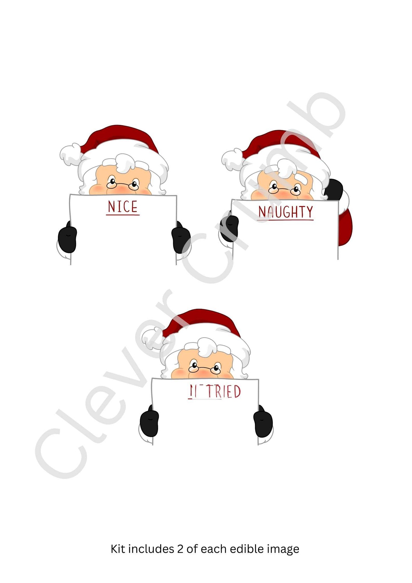 Naughty Or Nice Cupcake Kit