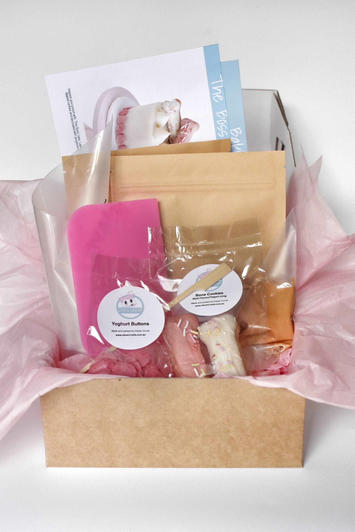 Pink dog cake kit, doggy cake, dog birthday cake, bone birthday cake, pooch cake, fur baby cake.