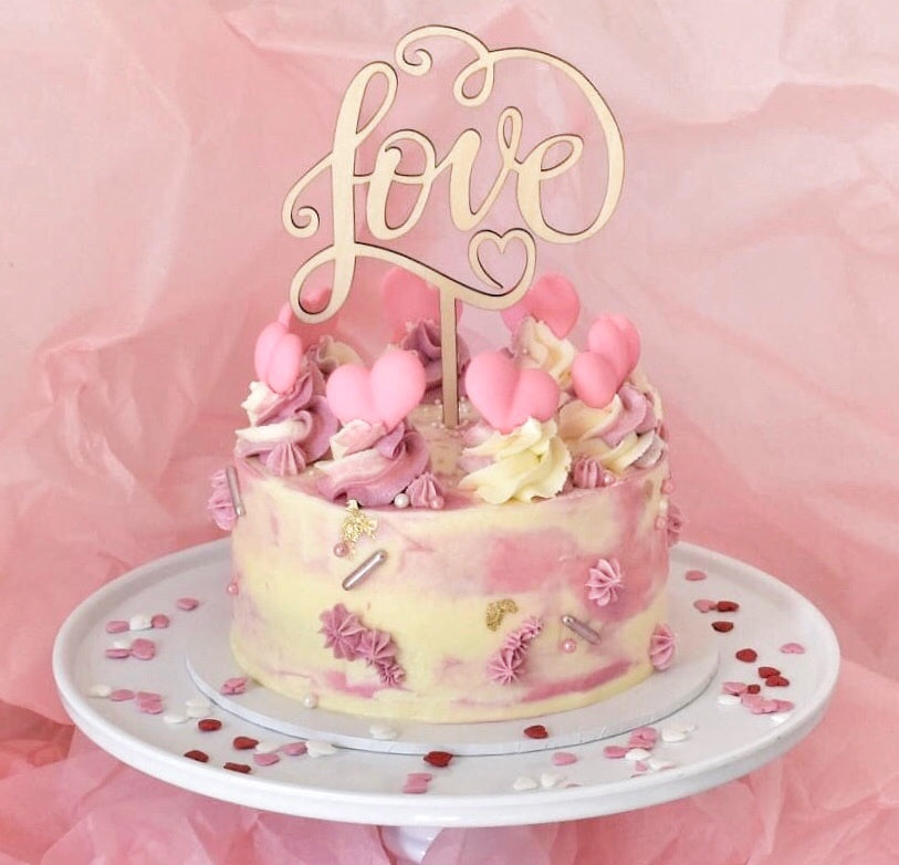 Valentines cake, Valentines DIY cake kit