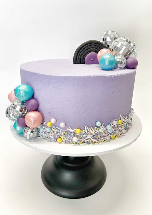 DIY Disco Cake Kit, Disco Balls for a Disco Themed Birthday Party