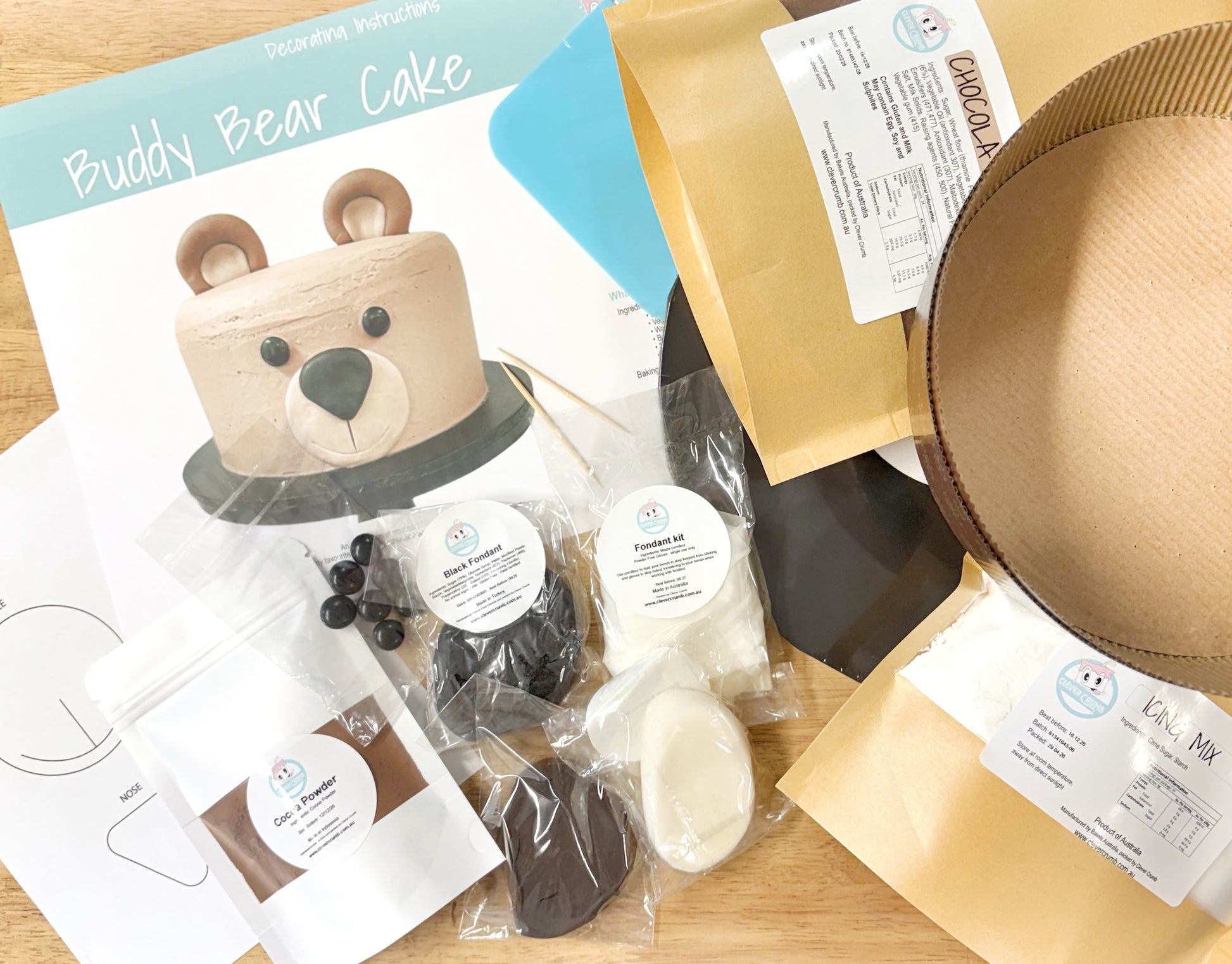 Buddy_Bear_Cake_Kit_Contents_Standard_IcingIcing