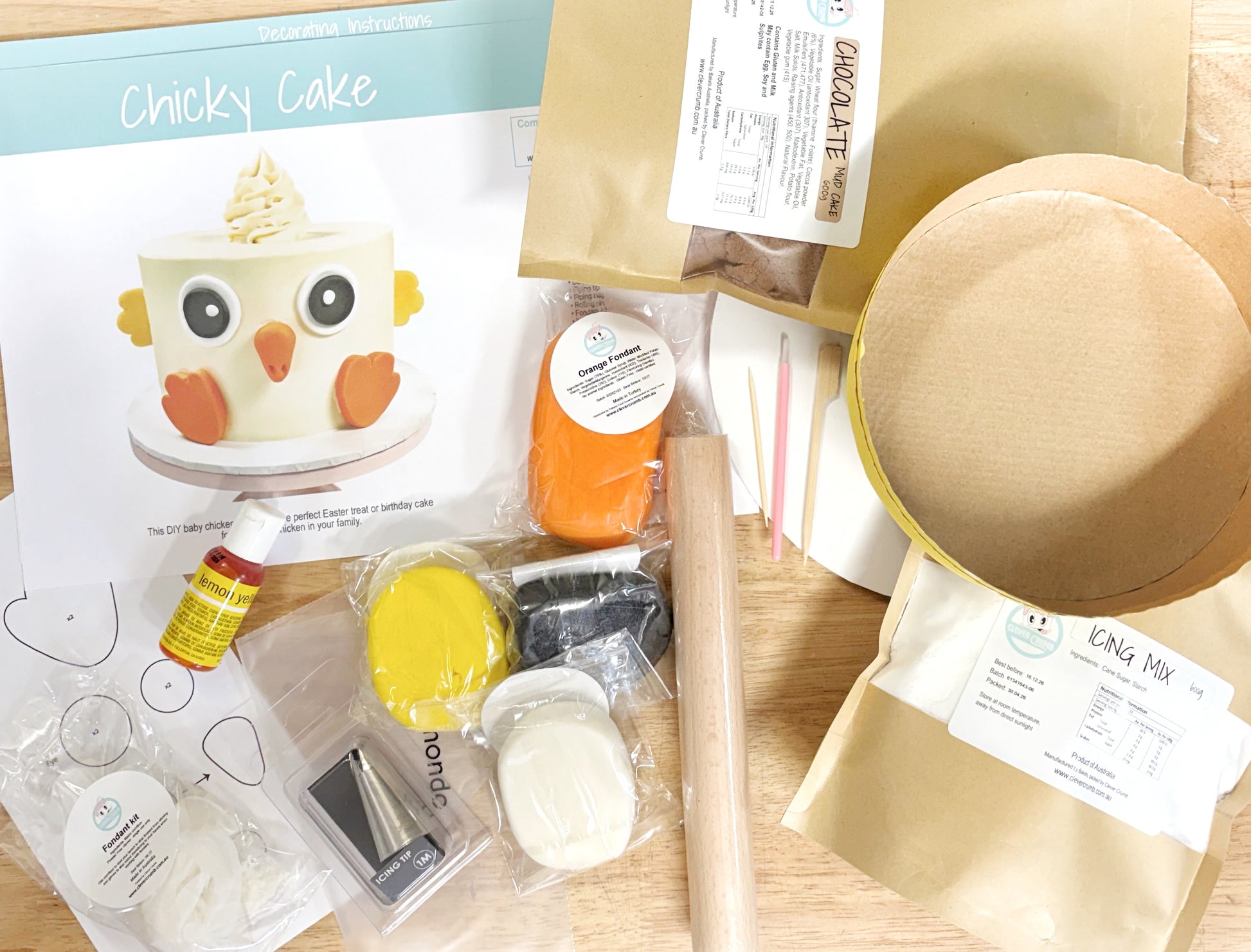 Chicken_Chicky_Cake_Kit_Contents_Standard_Icing