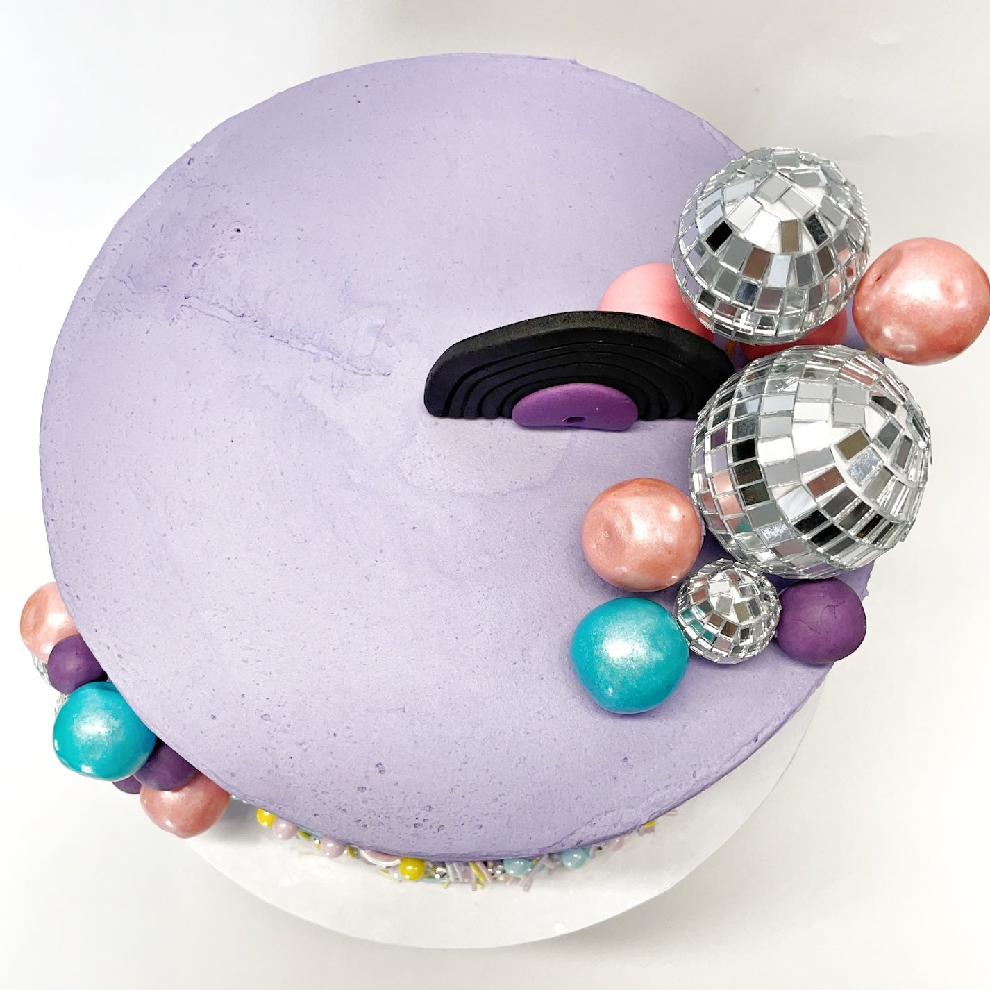 DIY Disco Cake Kit, Disco Balls for a Disco Themed Birthday Party