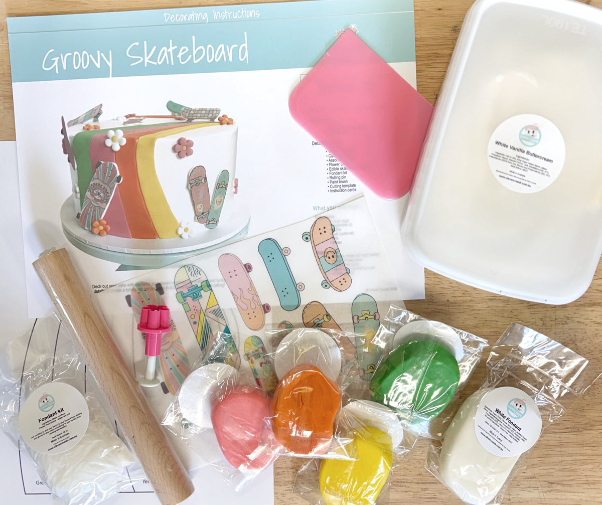 Groovy_Skateboard_Cake_Decorating_Kit_Contents_Pre-made_Icing
