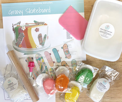 Groovy_Skateboard_Cake_Decorating_Kit_Contents_Pre-made_Icing