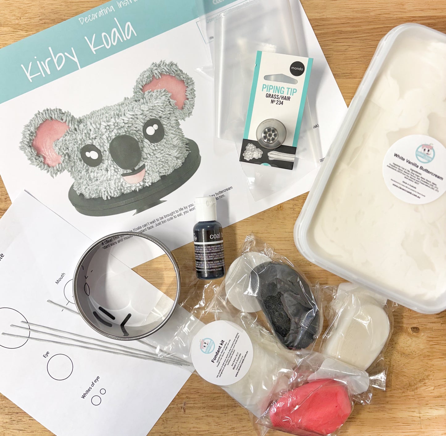Kirby_Koala_Cake_Decorating_Kit_Contents_Pre-made_Icing