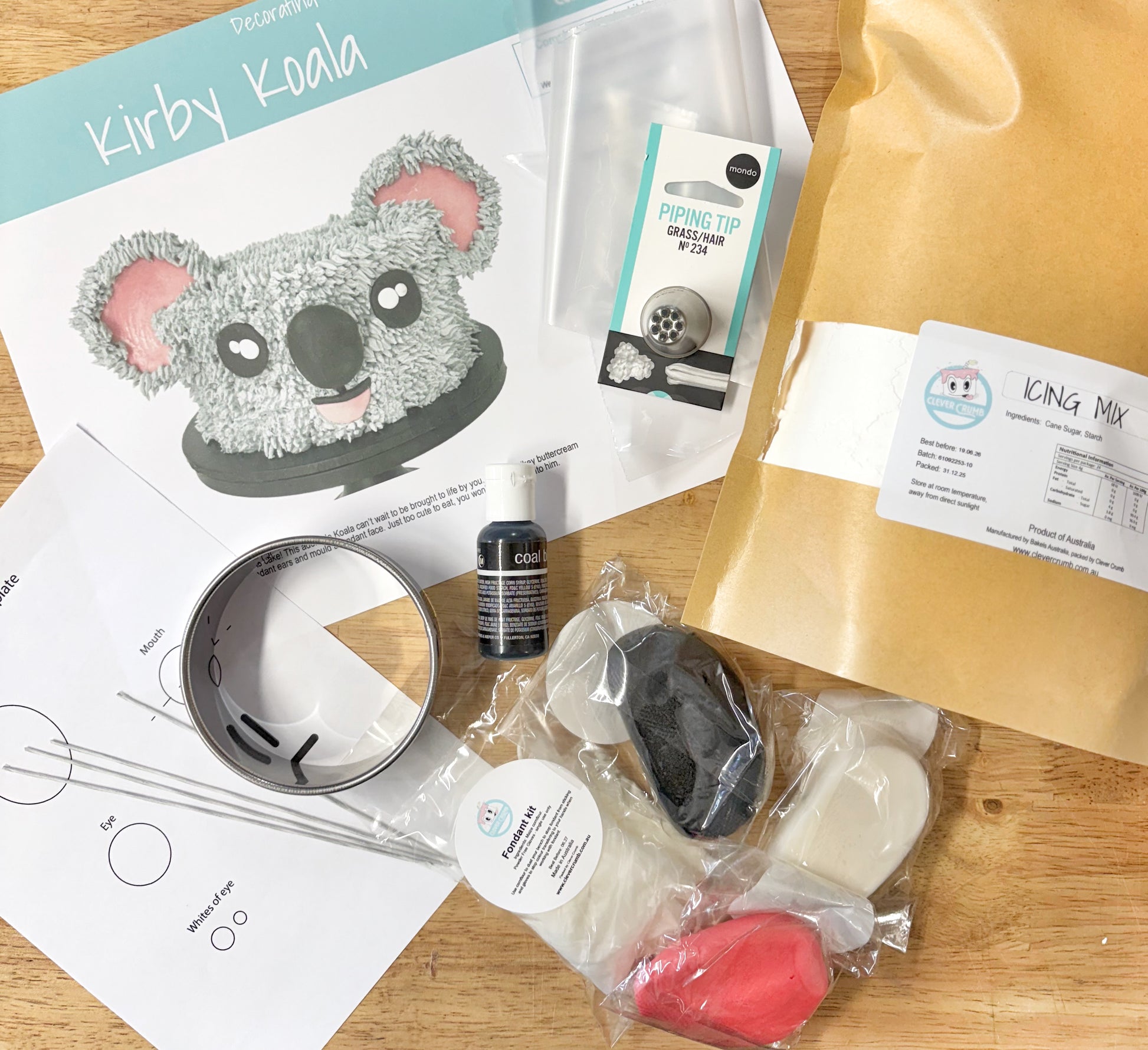 Kirby_Koala_Cake_Decorating_Kit_Contents_Standard_Icing