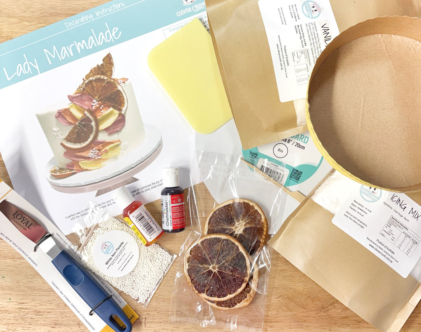 Lady_Marmalade_Cake_Kit_Contents_Standard_Icing