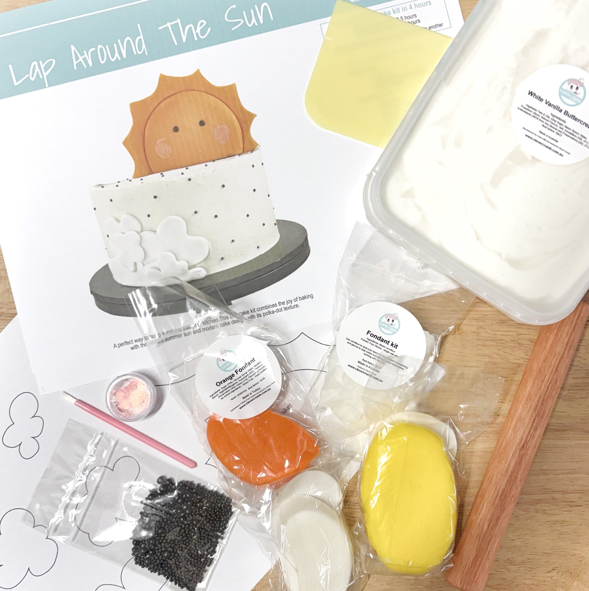 Lap_Around_The_Sun_Cake_Decorating_Kit_Contents_Pre-made_Icing