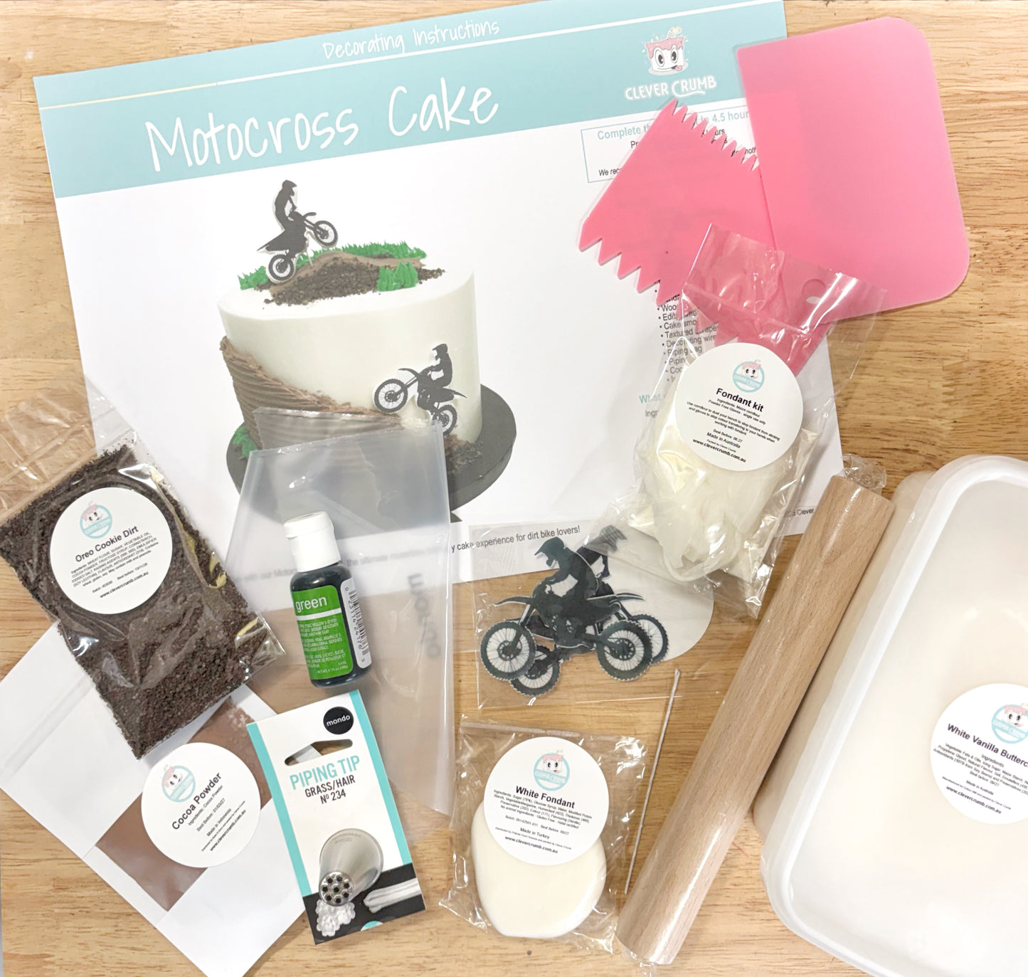 Motocross_Cake_Decorating_Kit_Contents_Pre-made_Icing
