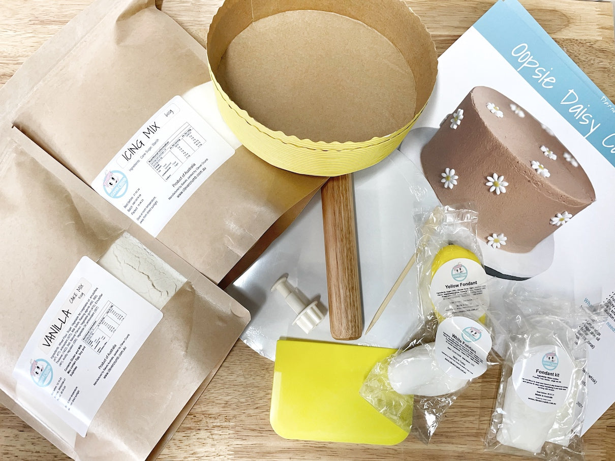 DIY Cake Kit Ingredients and Tools