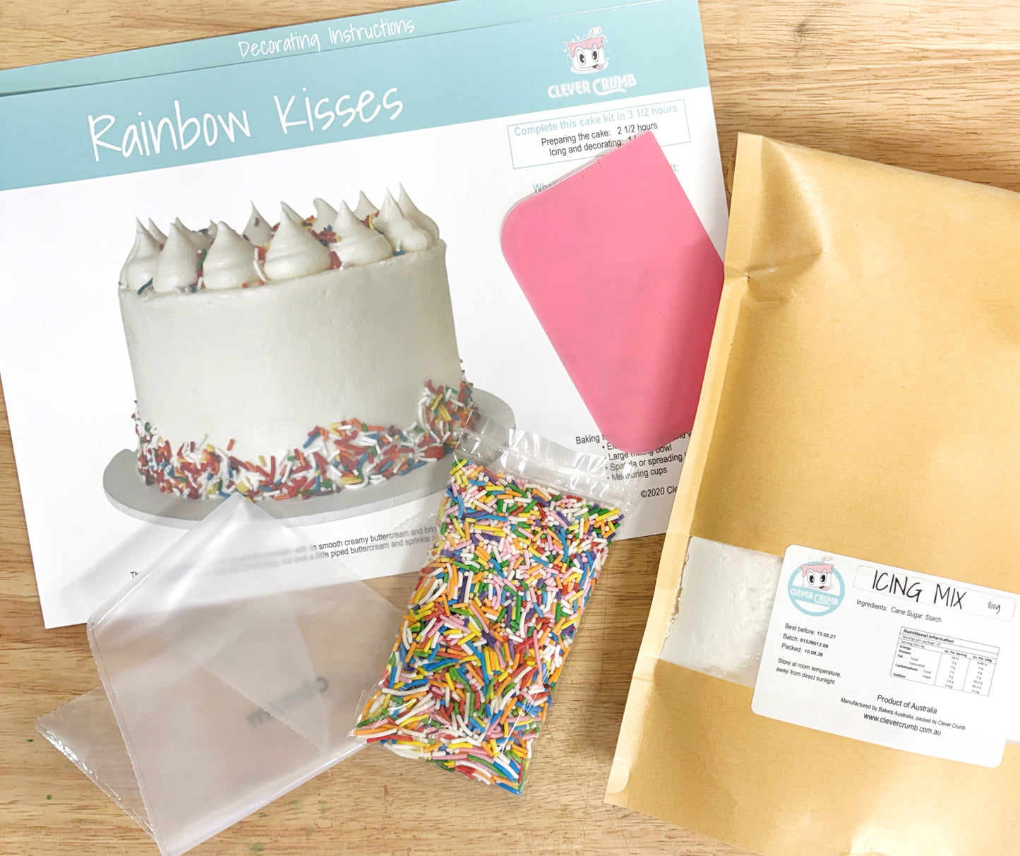 Rainbow_Kisses_Cake_Decorating_Kit_Contents_Standard_Icing