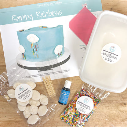 Raining_Rainbows_Cake_Decorating_Kit_Contents_Premade_Icing