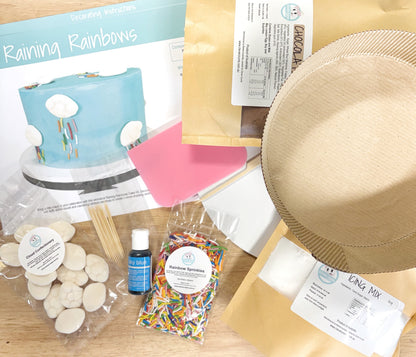 Raining_Rainbows_Cake_Kit_Contents_Standard_Icing