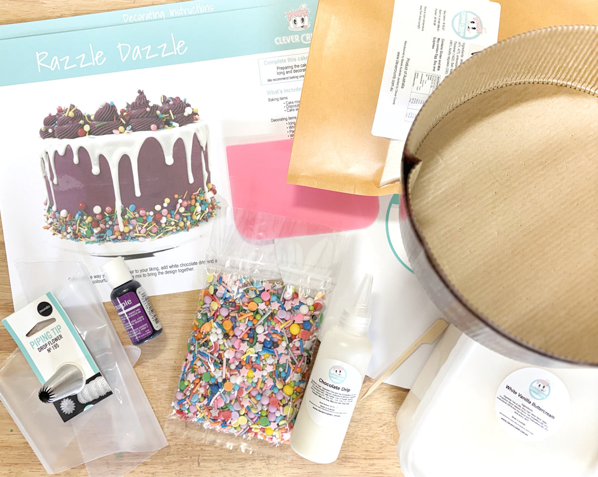 Razzle_Dazzle_Cake_Kit_Contents_Pre-ade_Icing