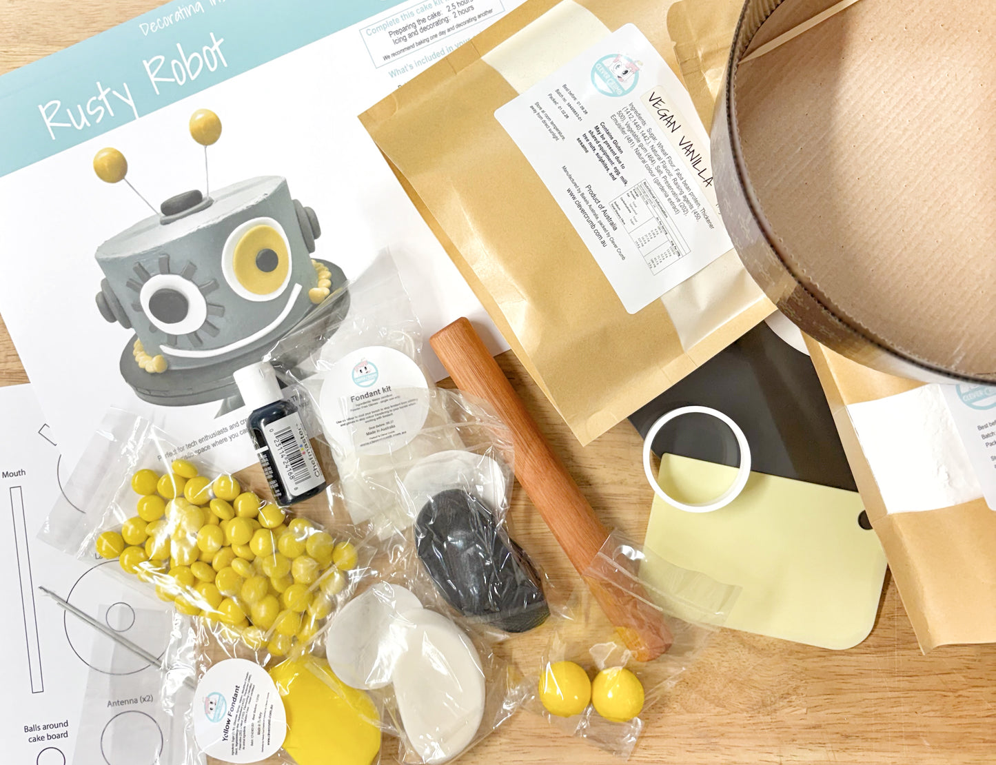 Robot_Cake_Kit_Contents_Standard_Icing