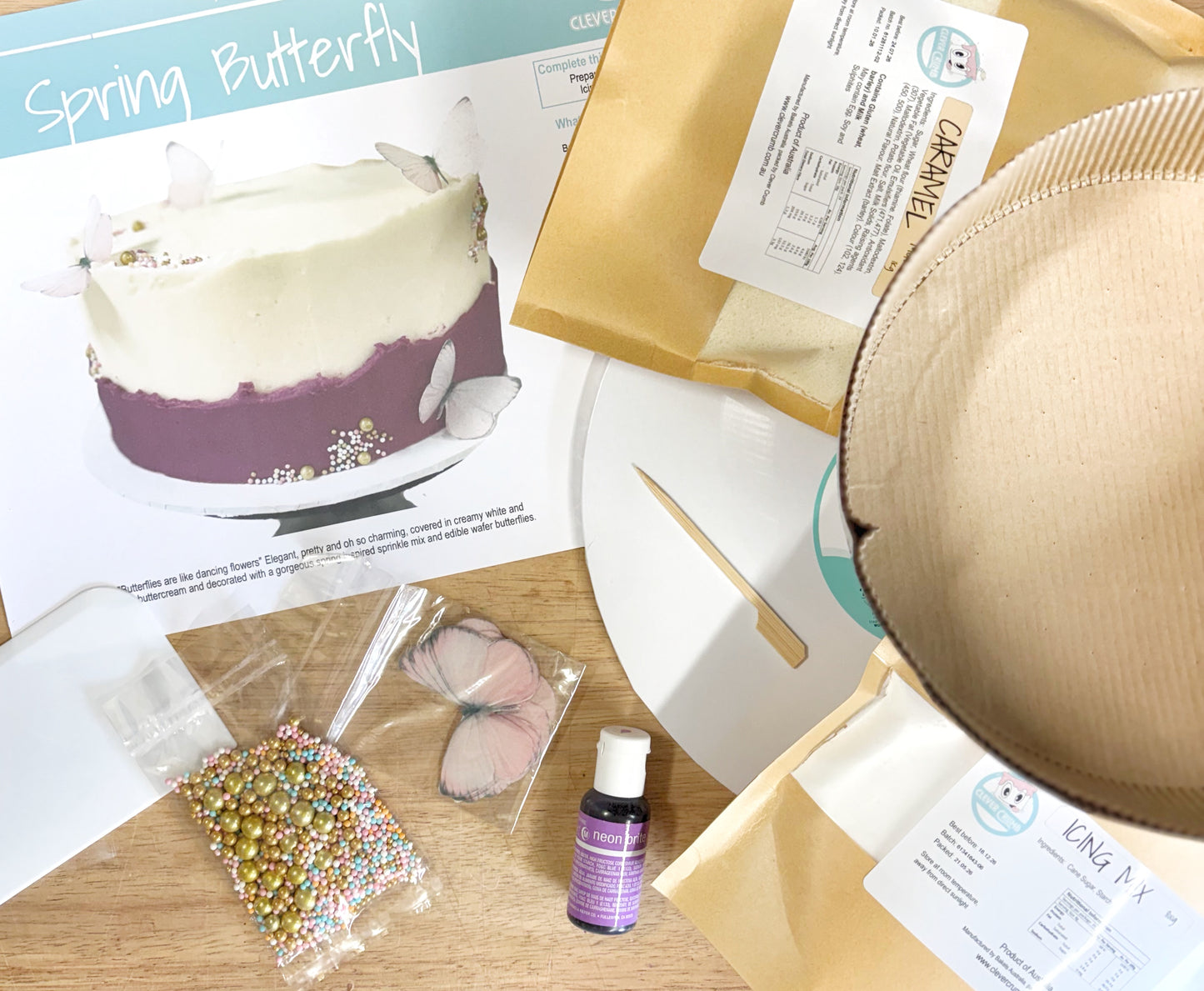 Spring_Butterfly_Cake_Kit_Contents_Standard_Icing