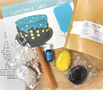 Superhero_Cake_Decorating_Kit_Contents_Standard_Icing