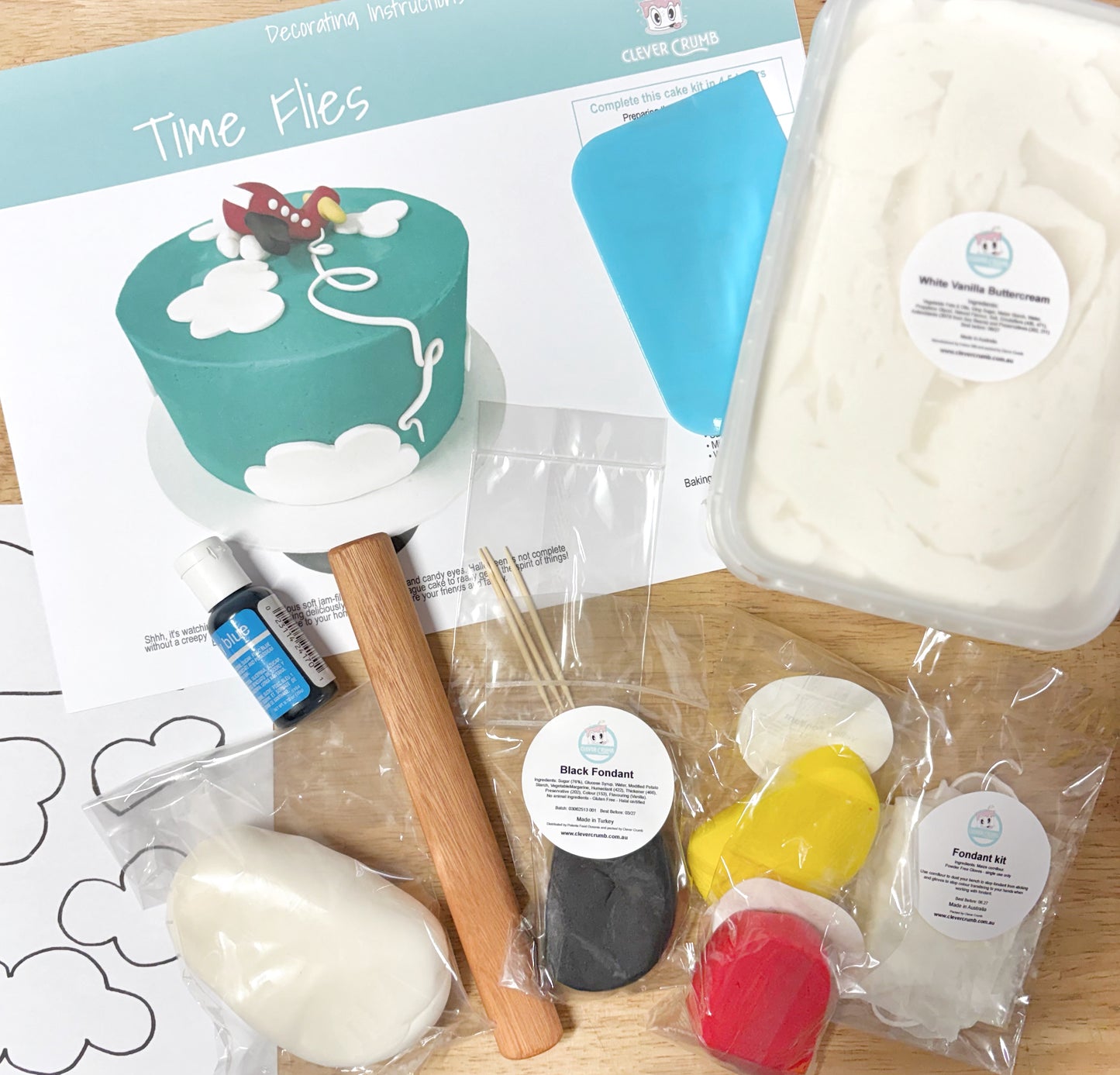 Time_Flies_Plane_Cake_Decorating_Kit_Contents_Pre-made_Icing