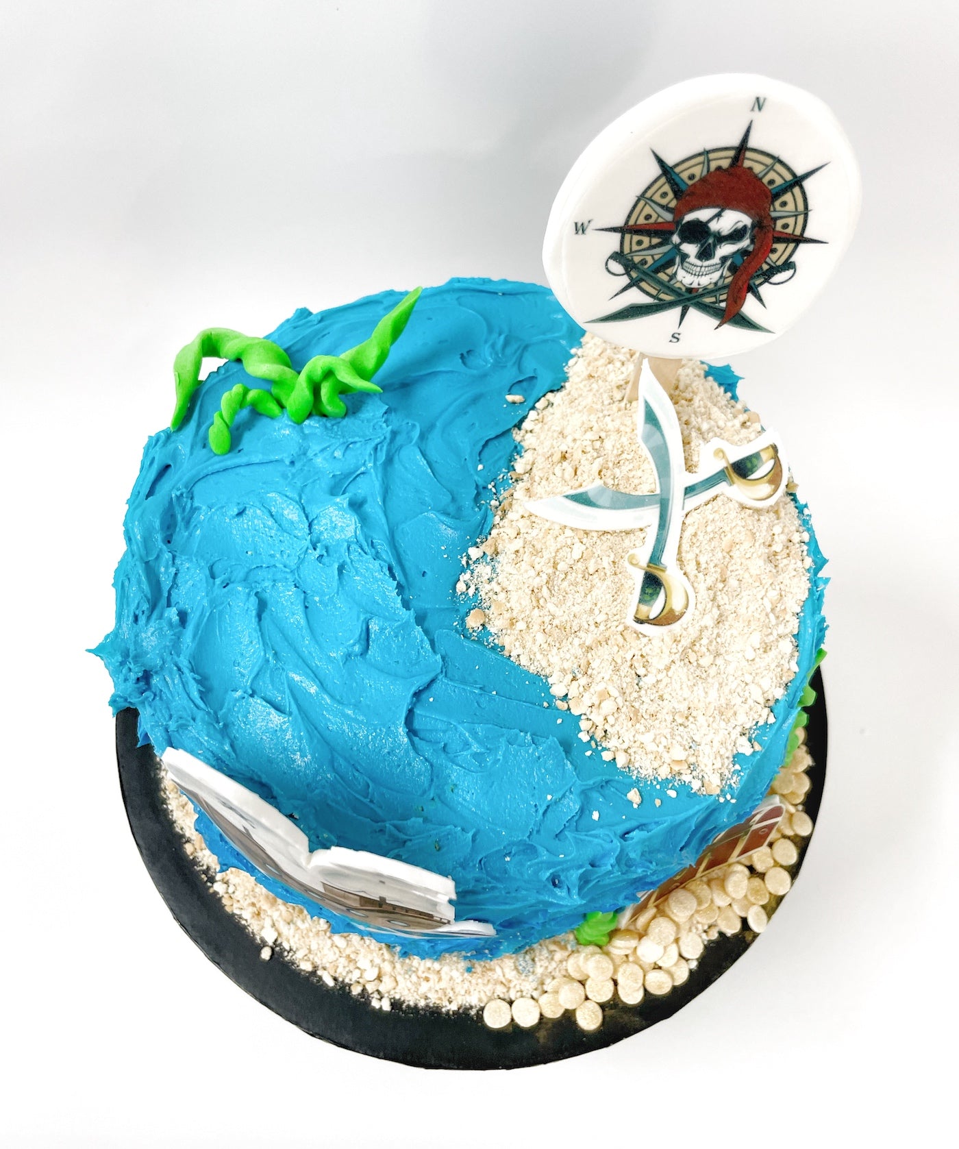 Nautical 1st Birthday Cake - Haniela's | Recipes, Cookie & Cake Decorating  Tutorials