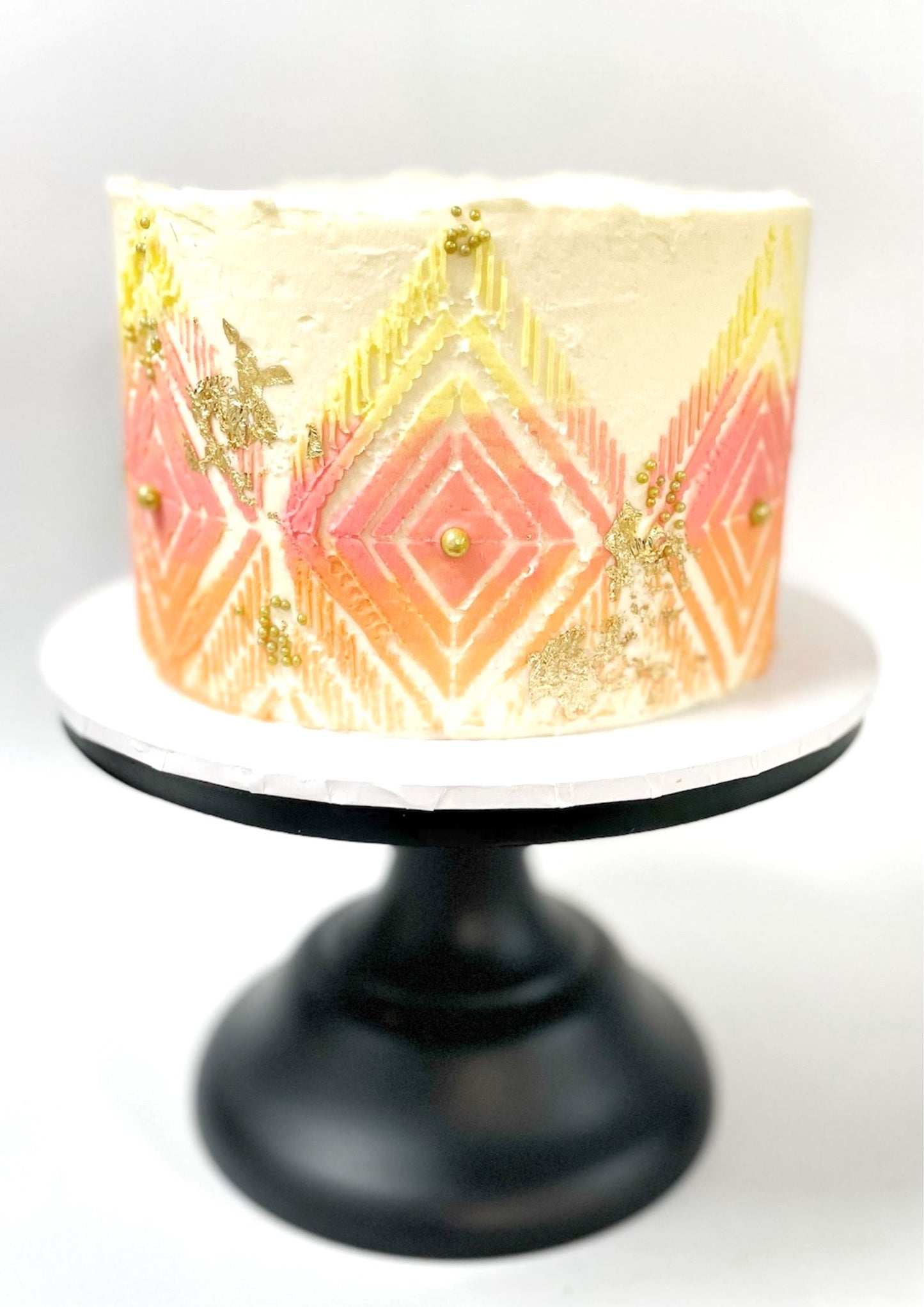 Aztec Cake Stencil - Buttercream Cakes - Decorating Tool