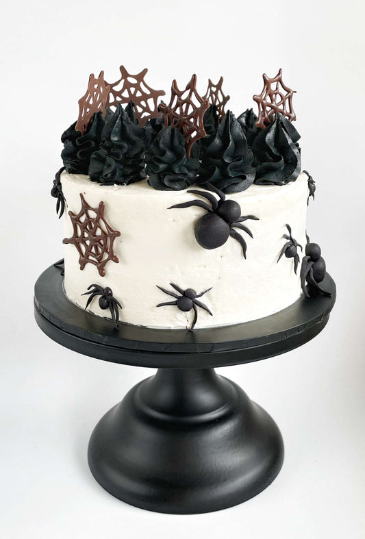 Spider DIY Cake Kit, Black Widow Cake, Spider Cake, DIY cake kit, Black and White Cake Kit, Halloween Cake Kit, Creepy Cake, Insect Cake.