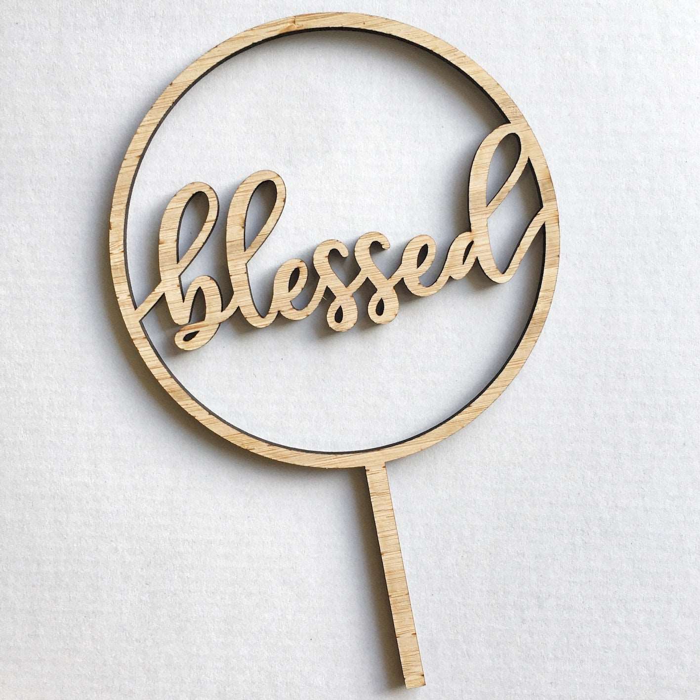 Blessed Bamboo Cake Topper