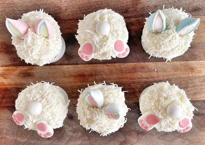Bunny Cupcake Kit, Bunny Cupcakes, Bunny Butts, Bunny Ears, Easy Cupcake DIY Kit