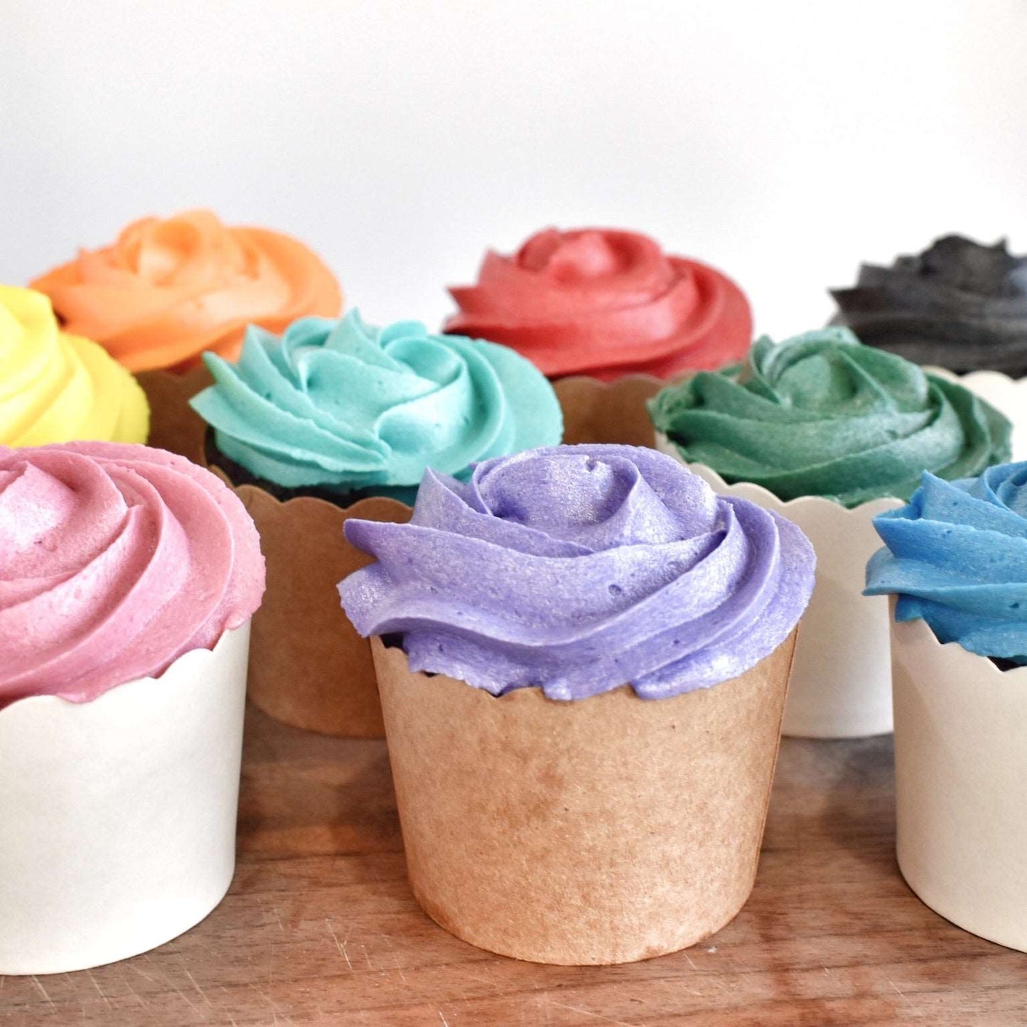 Custom Cupcakes, Colourful Cupcakes, Colour Your Own Cupcakes