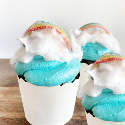 DIY Rainbow Cupcake Kit, Over The Rainbow Party Cupcakes, Nature Cupcakes