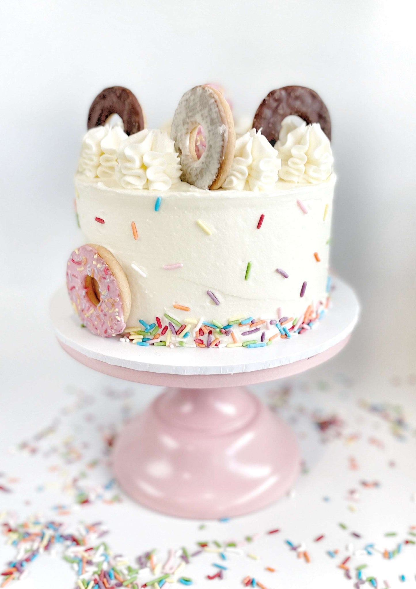 Donut Cake, Donut Cake Kit, Best Donut Cake, Girls Birthday Cake, Donut Themed Birthday