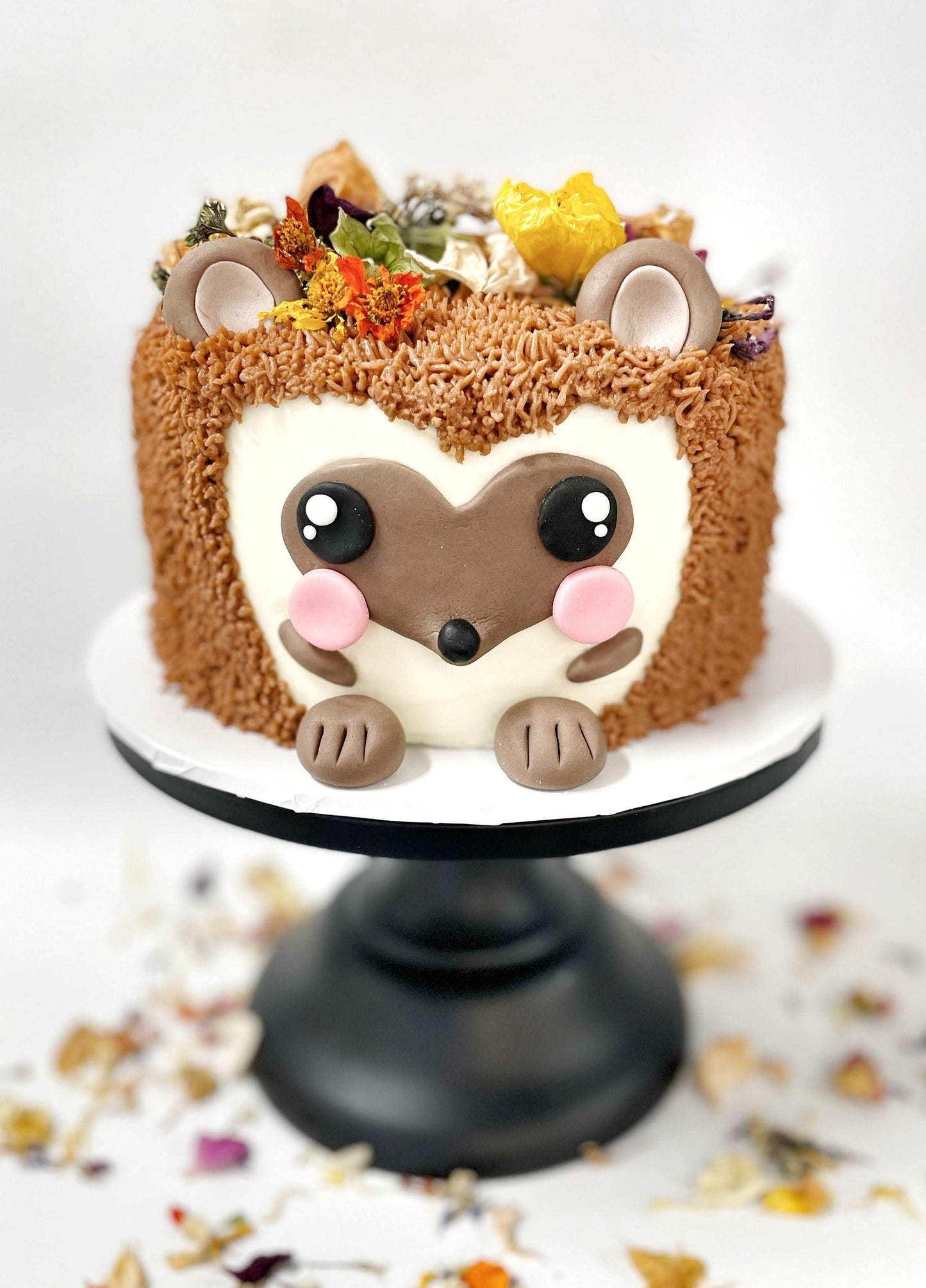 Hedgehog DIY Cake Kit, Hedgehog Cake, Woodland Animal Cake, Woodland Themed Party, Nature Party.