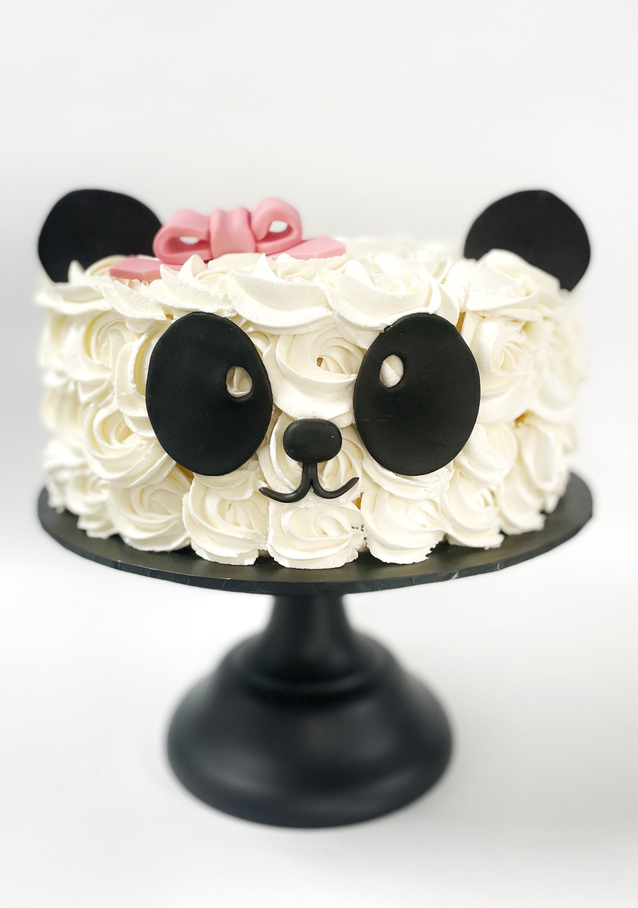 Online Cute Panda Face Designer Cake Delivery in Noida