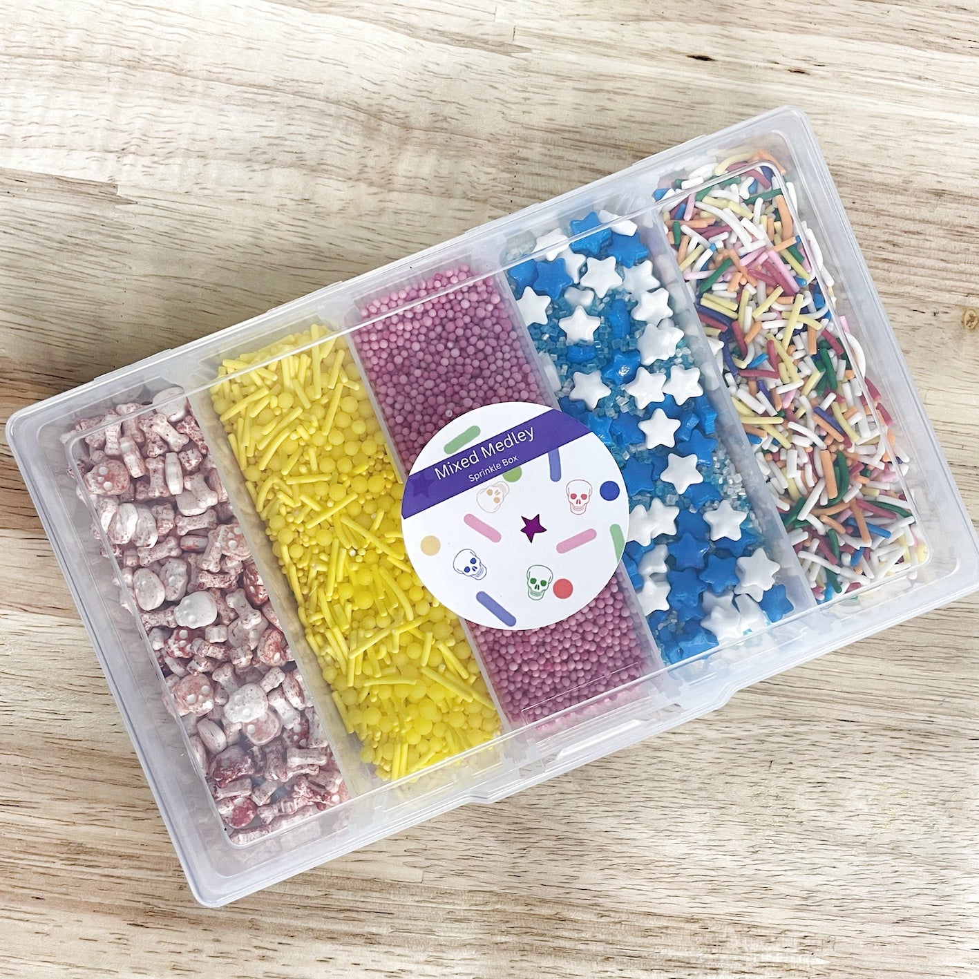 Mixed Sprinkle Bento Box, Mixed Sprinkle Box, Stocking Filler, Birthday Gift, Christmas Gift, Baking Gift