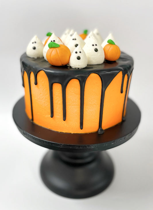 Mid-fright in the pumpkin patch cake kit, halloween cake, halloween treats, halloween baking kits, diy cake kit, ghost cake