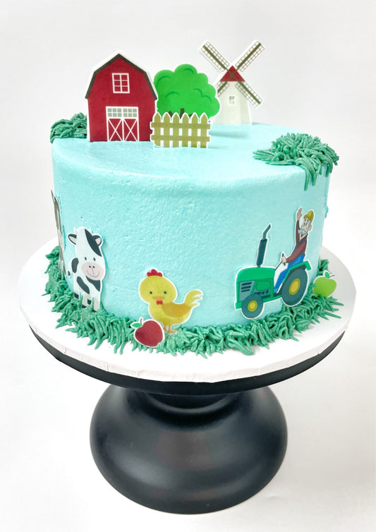 Farmyard Cake Kit, Farm Birthday, Farm Cake, Barn Cake, Animal Cake