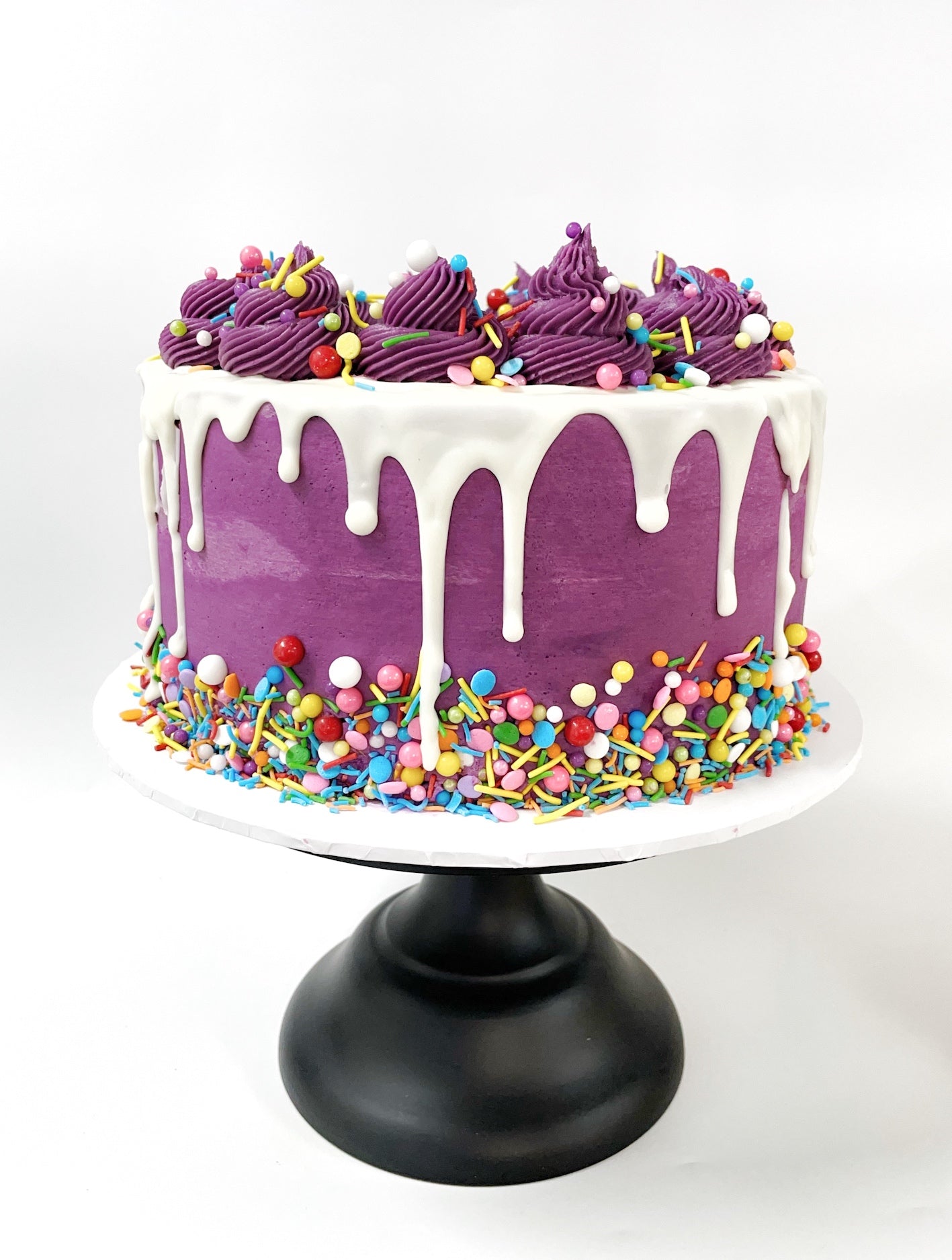 Razzle Dazzle DIY Cake Kit, Party Cake Kit, White Chocolate Drip Cake, Sprinkle Cake, Colourful Cake, Cake Kit.