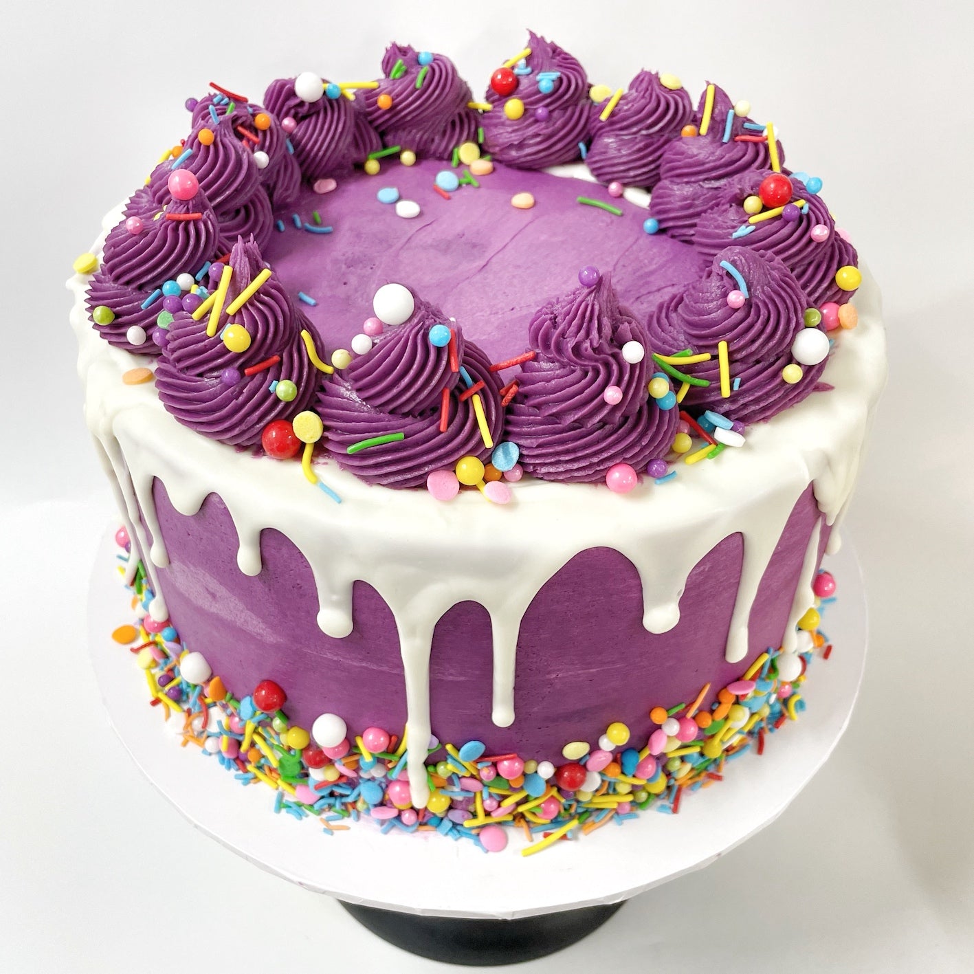 Razzle Dazzle DIY Cake Kit, Party Cake Kit, White Chocolate Drip Cake, Sprinkle Cake, Colourful Cake, Cake Kit.