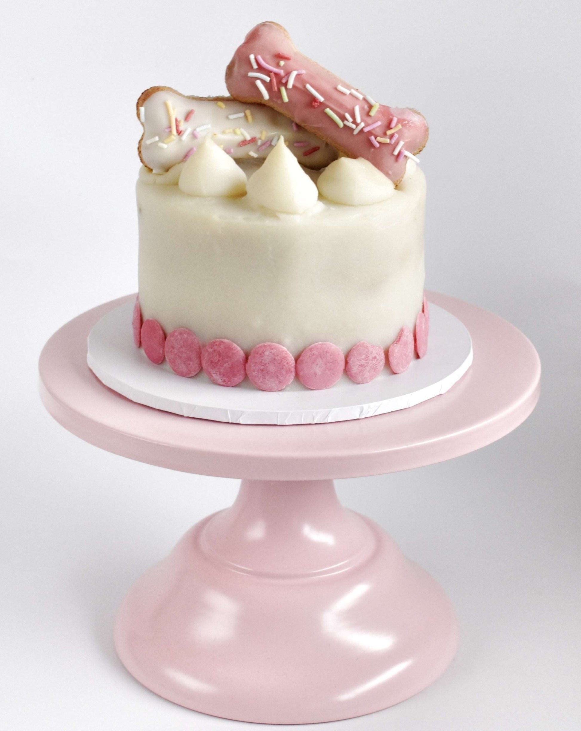 Pink dog cake kit, doggy cake, dog birthday cake, bone birthday cake, pooch cake, fur baby cake.