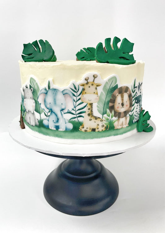 Safari Party Ideas, Safari DIY Cake Kit, Jungle Animal Cake