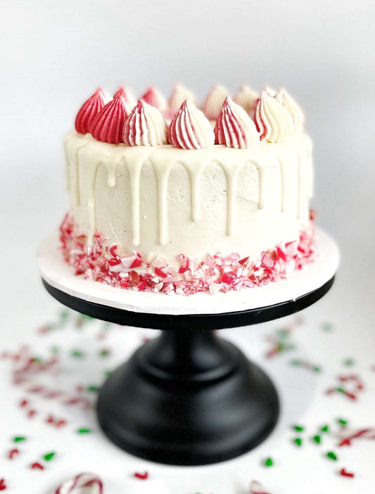 Candy Cane Christmas Cake, Peppermint Flavoured Cake, Christmas DIY Cake Kit, Christmas Cake, Santa's Cane Cake, Red and White Christmas Cake. Xmas.