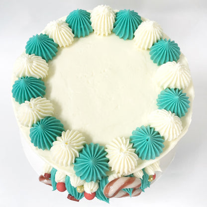 Santa DIY Cake Kit, Christmas Cake Kit, Xmas Cake, Wreath Cake, Festive Cake Kit, Easy Cake Kit