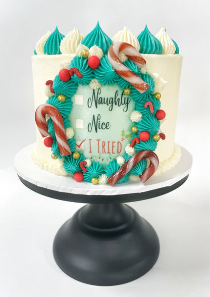 Santa DIY Cake Kit, Christmas Cake Kit, Xmas Cake, Wreath Cake, Festive Cake Kit, Easy Cake Kit