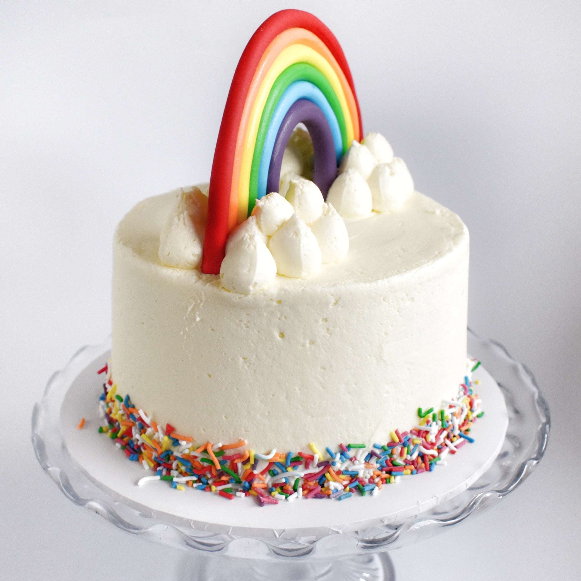 Rainbow DIY Cake Kit, Rainbow Cake, Rainbow Party, Girls Birthday Cake, Colourful Birthday Cake, Rainbow Sprinkles