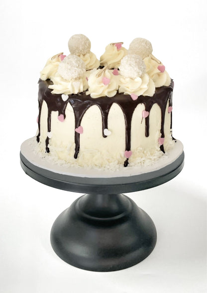 Snowy Romance DIY Cake Kit, Valentines Cake Kit, Love Cake Kit, Mother's Day Cake Kit, Father's Day Cake Kit, Coconut Chocolate Cake Kit.