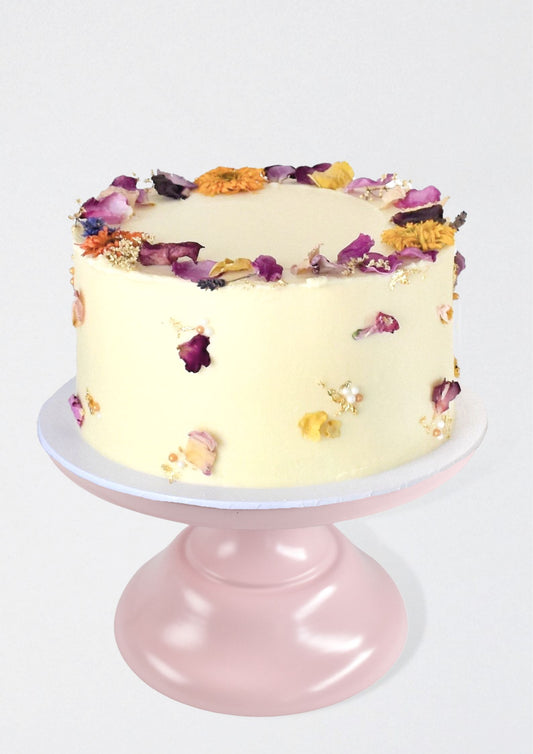 Vintage Floral DIY Cake Kit, Locally Sourced Edible Dried Flowers, Gold Leaf, Cachous Sprinkles, Flower Cake, Vintage Cake, Floral Cake, High Tea Cake, Afternoon Tea Cake