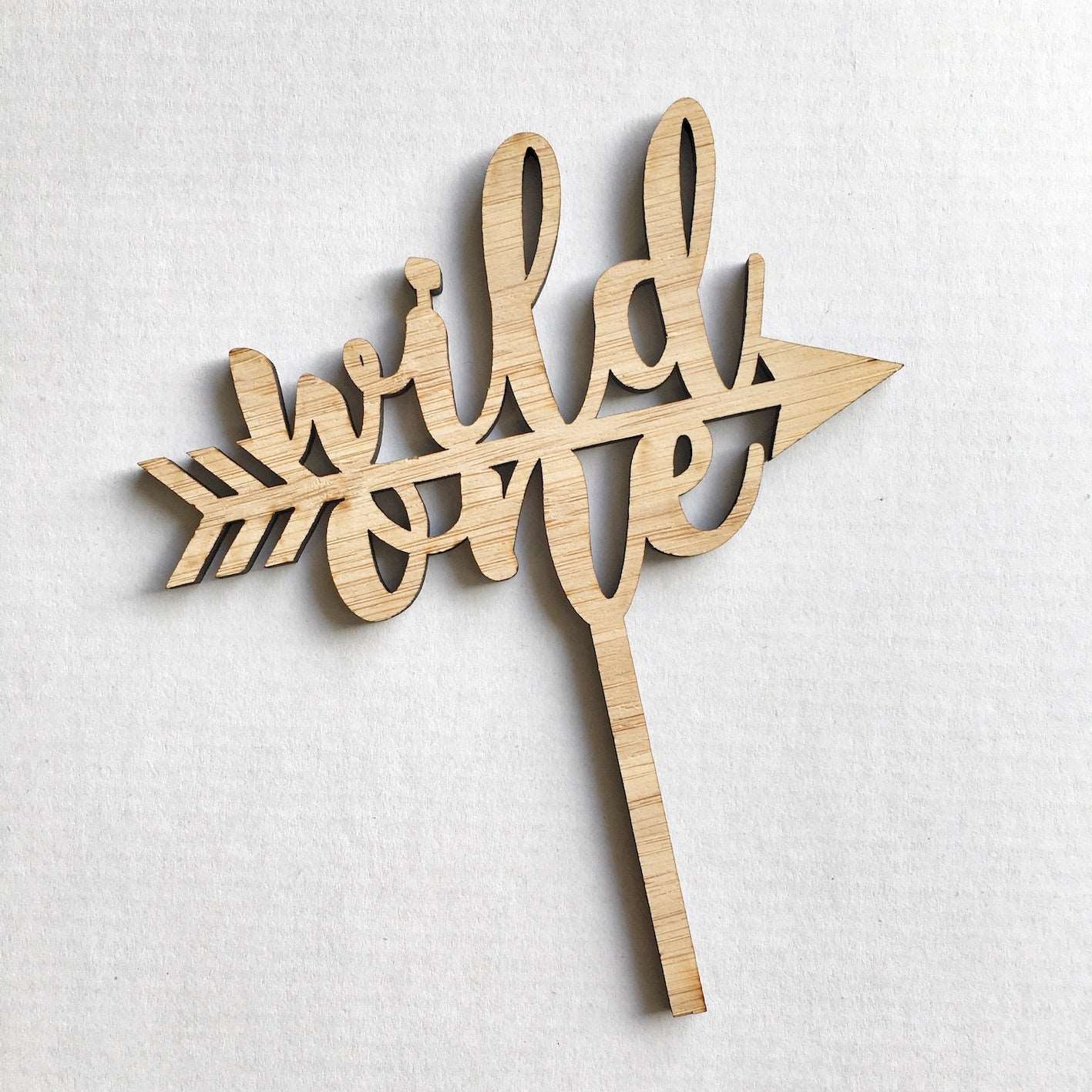 Wild One Bamboo Cake Topper